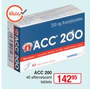 ACC 200-40 Effervescent Tablets