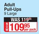 Active Care Adult Pull Ups 9 Large-Per Pack