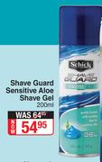 Schick Shave Guard Sensitive Aloe Shave Gel-200ml