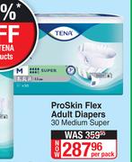 Tena Pro Skin Flex Adult Diapers 30 Medium Super-Per Pack