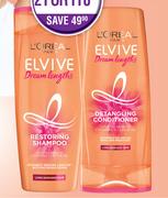 L'Oreal Elvive Dream Lengths Shampoo Or Conditioner Assorted-400ml
