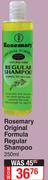 Rosemary Original Formula Regular Shampoo-250ml