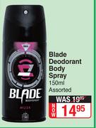 Blade Deodorant Body Spray Assorted-150ml