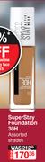 Maybelline Super Stay Foundation 30H Assorted Shades