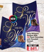 Sally Williams Belgian Milk Or Dark Chocolate With Roasted Nougat-175g Each