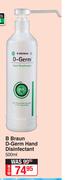 B Braun D-Germ Hand Disinfectant-500ml