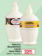 Nature's Nourishment Liquid Hand Wash (Assorted)-500ml Each