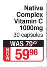 Navita Complex Vitamin C 1000mg-30 Capsules 