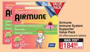 Airmune Immune System Supporter Value Pack-30 Effervescent Tablets Per Pack