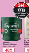 Ingram's Camphor Cream (Assorted)-500ml Each