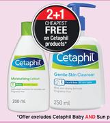 Cetaphil Face & Body Gentle Skin Cleanser-250ml Each 
