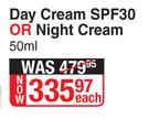 Eucerin Day Cream SPF30 Or Night Cream-50ml Each 