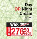 Zero Day Or Night Cream-50ml Each