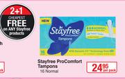 Stayfree ProComfort Tampons (Normal)-16 Per Pack