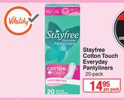 Stayfree Cotton Touch Everyday Pantyliners-20 Per Pack
