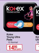 Kotex Young Ultra Pads (10 Normal)-Per Pack