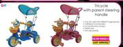 Tricycle With Parent Steering Handle-Each