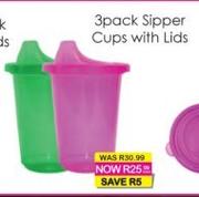 Leo 3 Pack Sipper Cups With Lids