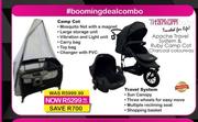 Titanium Baby Apache Travel System & Ruby Camp Cot Charcoal Colourway-Each