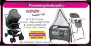 Titanium Baby Navaho Travel System,   Deluxe High Chair & Ruby Camp Cot-Each