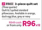 Elliot 3 Piece Quilt Set (Three Quarter)