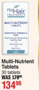 Nu-Hair Multi-Nutrient Tablets-30 Tablets