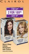 Clairol Nice'n Easy Creme Permanent Hair Colour Assorted Shades-For 2