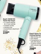 Carmen Esprit 1600W DC Travel Hair Dryer