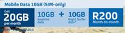 Mobile Data 10GB Sim