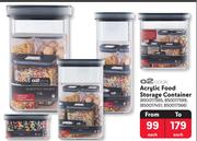 O2Cook Acrylic Food Storage Container-Each