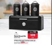 Excellent Houseware 3-Piece Storage Canister With Lid 850011086