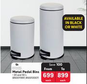 Excellent Houseware Metal Pedal Bins (20 & 30Ltr)-Each
