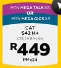 CAT S42 H+ LTE/HD Voice-On MTN Mega Talk XS + MTN Mega Gigs XS