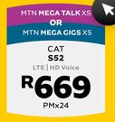 CAT S52 LTE/HD Voice-On MTN Mega Talk XS Or MTN Mega Gigs XS