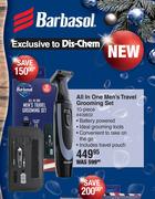 Barbasol 10 Piece All In One Men's Travel Grooming Set