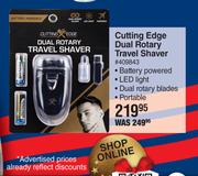 Barbasol Cutting Edge Dual Rotary Travel Shaver