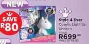 Style 4 Ever Cosmic Light Up Unicorn PT028