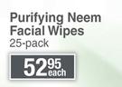 Himalaya Purifying Neem Facial Wipes 25 Pack-Each