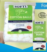 Softi Certified Organic Cotton Balls 100 Pieces