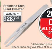 Tweezer Man Stainless Steel Slant Tweezer