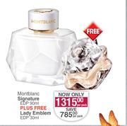 Mont Blanc Signature EDP 90ml Plus free Lady Emblem EDP 30ml-Per Pack