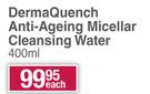 IQ Derma Quench Anti Ageing Micellar Cleansing Water-400ml Each