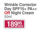 Pond's Age Miracle Wrinkle Corrector Day SPF15+ PA++ Or Night Cream-50ml Each