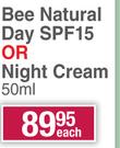 Good Stuff Bee Natural Day SPF15 Or Night Cream 50ml-Each