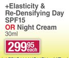 Nivea Hyaluron Cellular Filler +Elasticity & Redensifying Day SPF15 Or Night Cream-30ml Each
