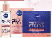 Nivea Hyaluron Cellular Filler +Elasticity & Redensifying Bi-Phase Nourishing Oil Elixir-30ml Each