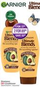 Garnier Ultimate Blends Shampoo Or Conditioner Assorted 360ml/400ml-For 2