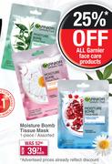 Garnier Moisture Bomb Tissue Mask Assorted-1 Piece Each