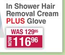 HairGo In Shower Hair Removal Cream + Glove