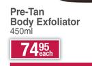 Caribbeantan Pre-Tan Body Exfoliator-450ml Each